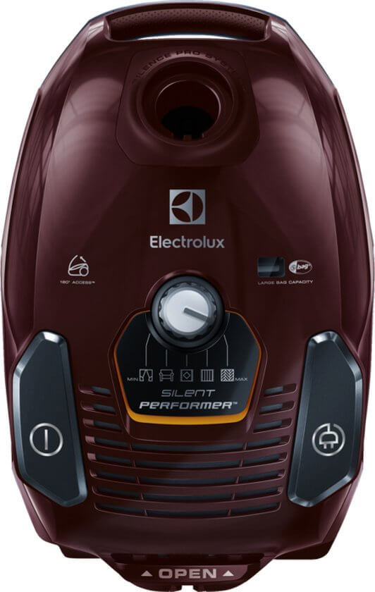 Electrolux Stofzuiger | Model ESP74BD | 650W | Bordeaux Rood | 3,5 liter opvangzak | SilentPerformer | 360° Motion Technology™ - Afbeelding 2