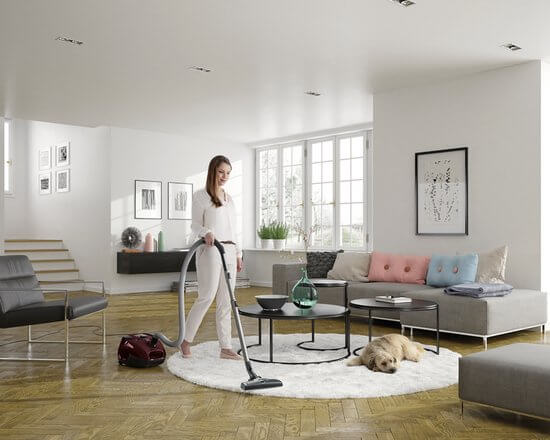 Electrolux Stofzuiger | Model ESP74BD | 650W | Bordeaux Rood | 3,5 liter opvangzak | SilentPerformer | 360° Motion Technology™ - Afbeelding 4