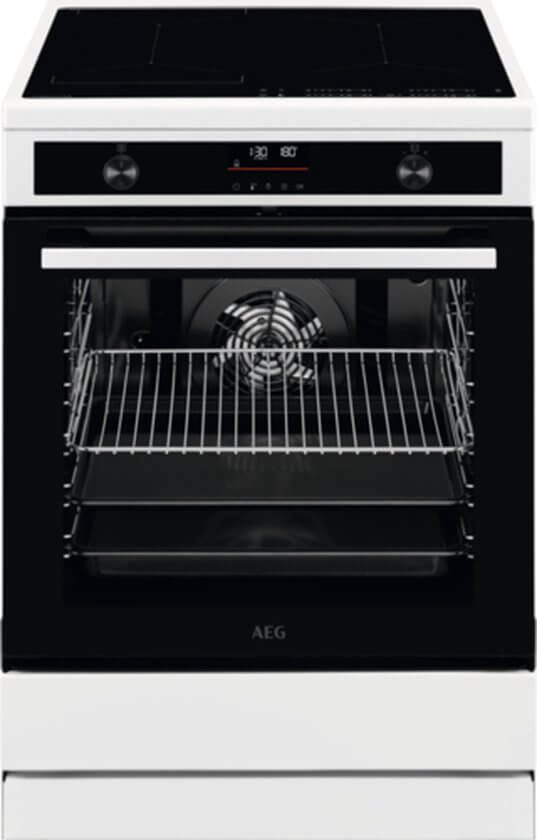 AEG CIB6490APW | Inductiefornuis | Vrijstaand | Zwart | Oven 73 liter | Pyrolyse-reiniging - Afbeelding 1