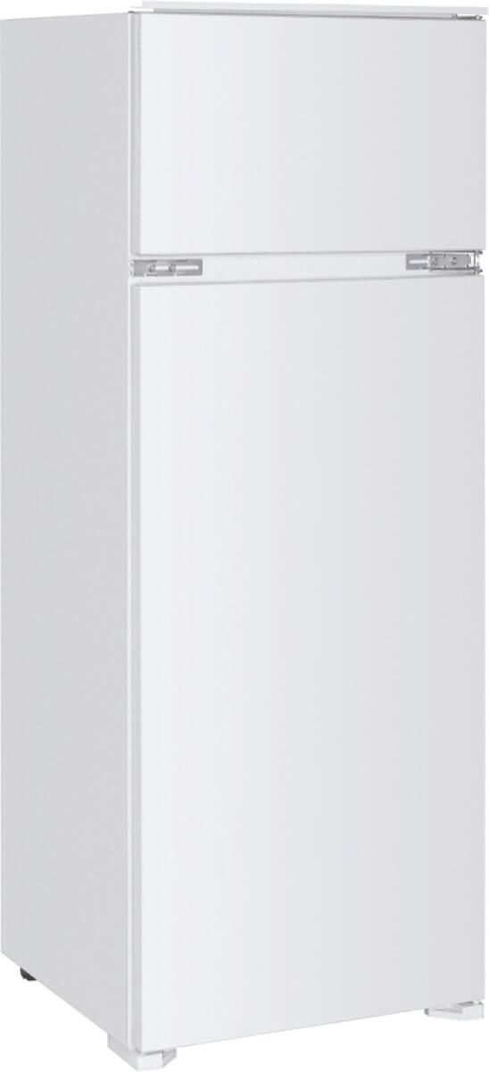 Candy CFBD 2450/5EH inbouw koel-vriescombinatie met gesloten deuren in witte afwerking.