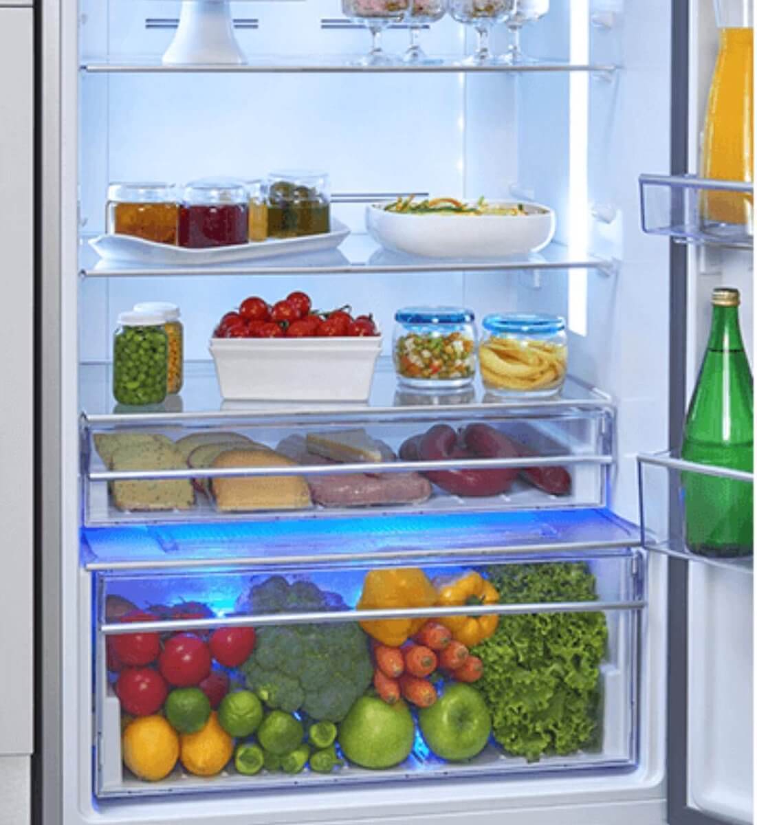 Beko RCSA330K30SN | Koel-vriescombinatie | Vrijstaand | 300 liter | RVS | LowFrost - Afbeelding 3