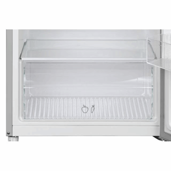 Groentelade van de Candy CDG1S514ES met glasplaat en pictogram voor groenten en fruit
