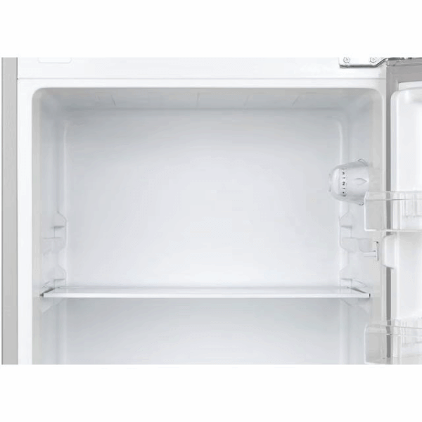 Bovenste koelkastgedeelte van de Candy CDG1S514ES met thermostaatregelaar en glazen plateau