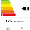 Candy CDG1S514ES koel-vriescombinatie – energielabel E met een verbruik van 176 kWh/jaar