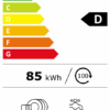 Energielabel Electrolux KEMC8320L: Energieklasse D, 14 couverts, 44 dB, 85 kWh per 100 cycli