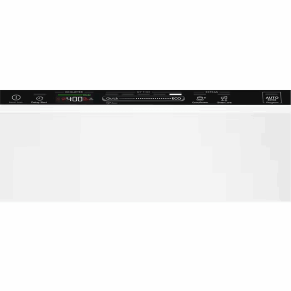 Bedieningspaneel van de Electrolux KEMC8320L inbouwvaatwasser met QuickSelect en AutoSense programma