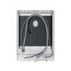 Achterkant van de Whirlpool WB 6020 P X met aansluitingen en slangopslag