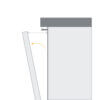 Technische illustratie van Whirlpool vaatwasser met automatisch openingsmechanisme voor deurdroging, met pijl en afstandsaanduiding
