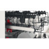 Close-up van bovenkorf Whirlpool WB 6020 P X met glazen en verstelbare rekjes