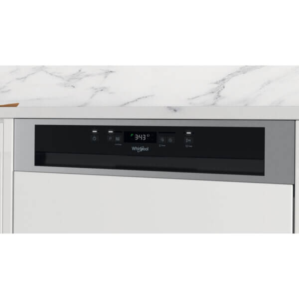 Bedieningspaneel van de Whirlpool WB 6020 P X met digitale tijdweergave