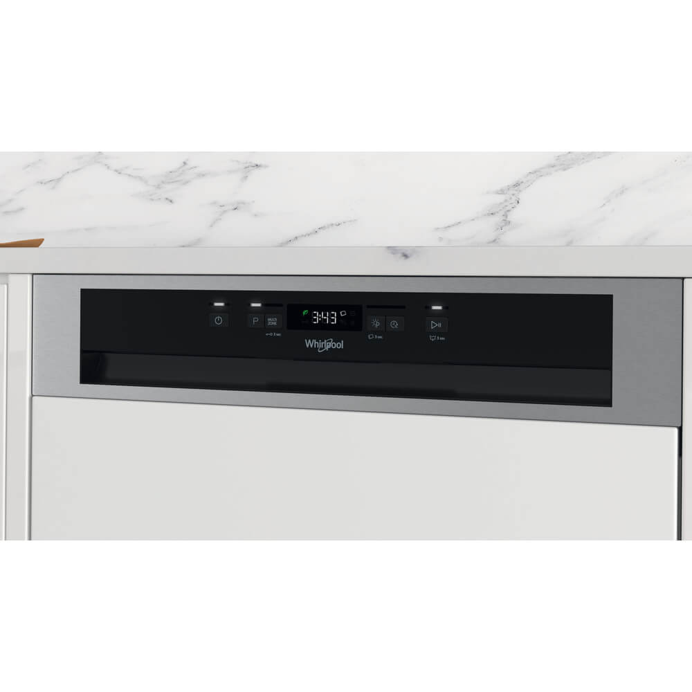 Bedieningspaneel van de Whirlpool WB 6020 P X met digitale tijdweergave
