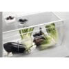 Grote groentelade van de Electrolux ETB2AE16S met verse groenten en fruit, transparant design
