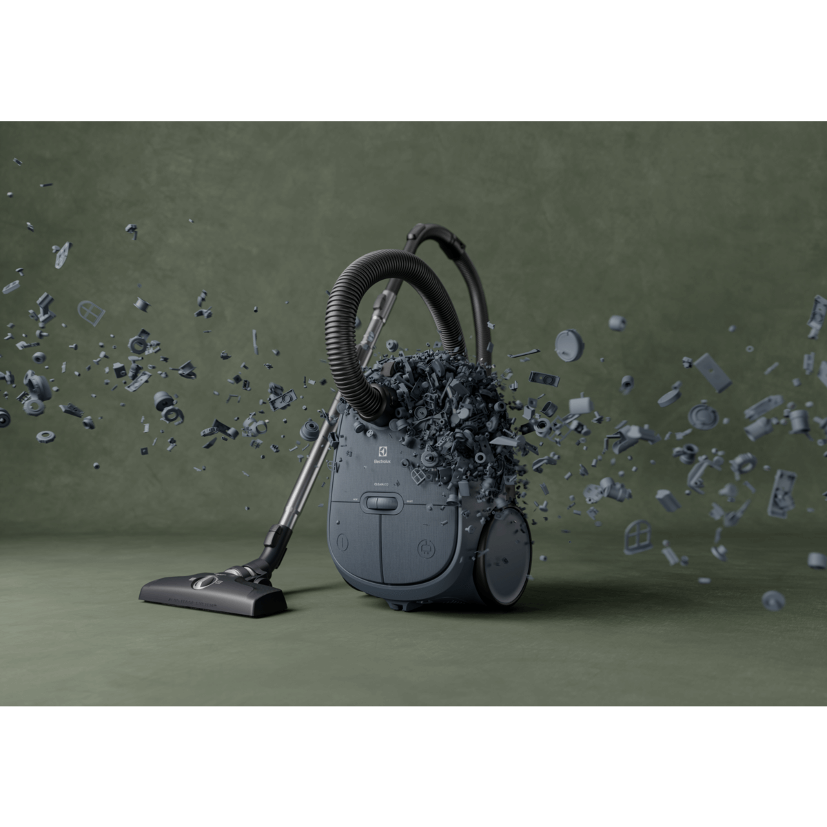 Electrolux EB61C2DBP – duurzaam ontwerp in beeld met explosie van gerecyclede onderdelen