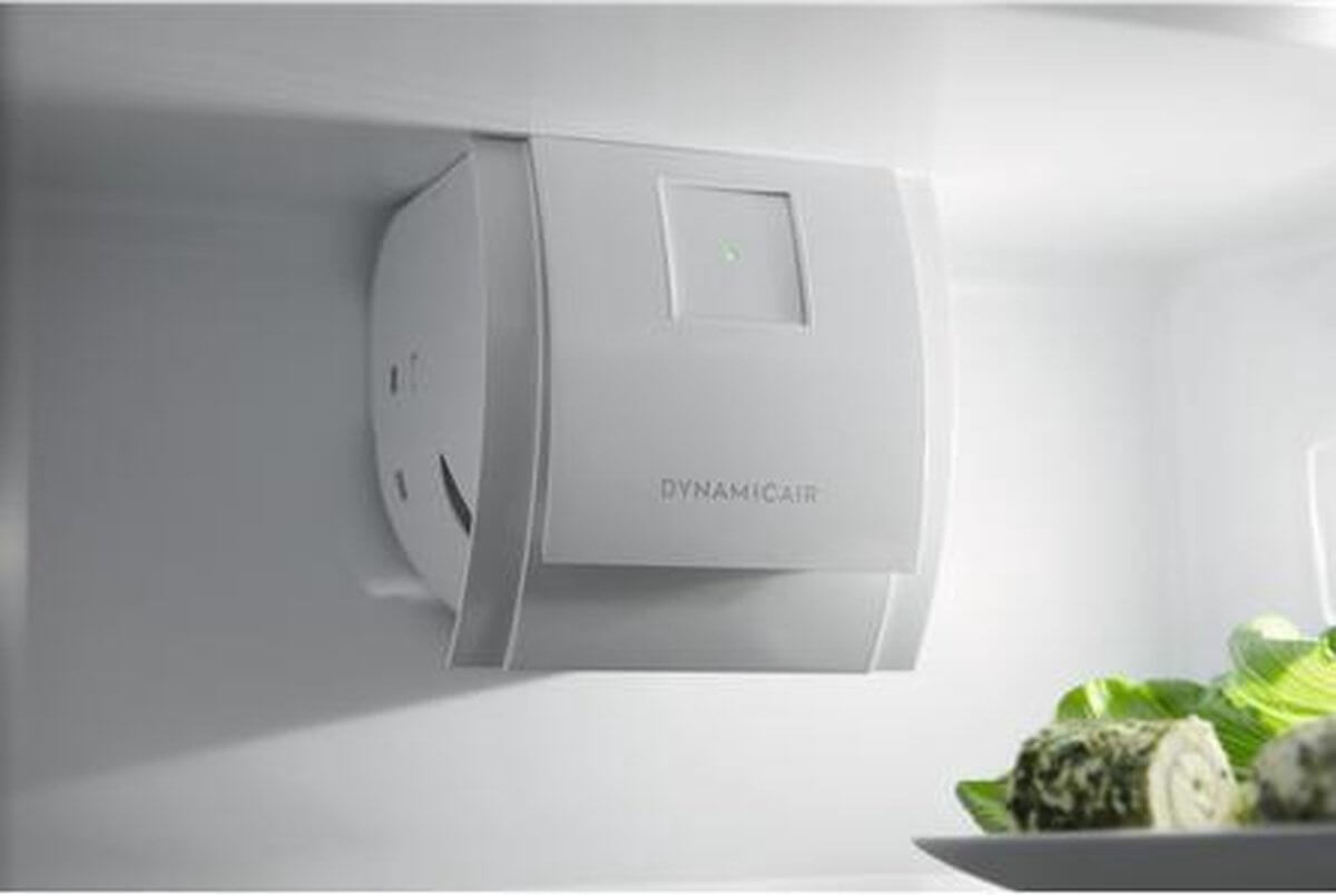 Electrolux KTB2DE16S DynamicAir systeem voor gelijkmatige koeling en optimale luchtcirculatie in het koelgedeelte