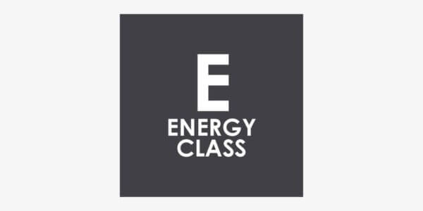 Pictogramme de la classe énergétique E du combiné Candy CIO 225 EE/NCM.