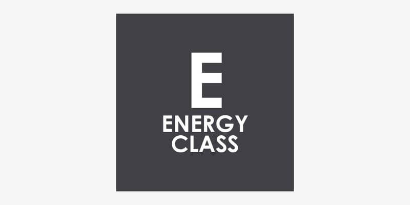 CIO 225 EE (6) Pictogramme de la classe énergétique E du combiné Candy CIO 225 EE/NCM.