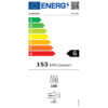 Energielabel van Climadiff CS105B1 wijnkoelkast, energieklasse G, 153 kWh per jaar, capaciteit 105 flessen, 40 dB