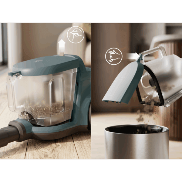 Electrolux EL31C2OG stofzuiger met eenvoudig uitneembaar en leeg te maken stofreservoir