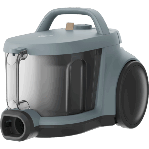 Electrolux EL31C2OG stofzuiger in oceaangroene kleur, zakloos ontwerp met grote wielen