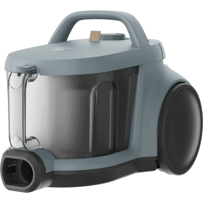 Electrolux EL31C2OG stofzuiger in oceaangroene kleur, zakloos ontwerp met grote wielen