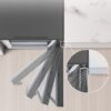 Bovenaanzicht met openende koelkastdeur – Scharnier met 90° openingshoek, ruimtebesparend ontwerp.