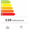Energielabel LG GBP62PZNAC koel-vriescombinatie – energieklasse A, 110 kWh/jaar, geluidsniveau 35 dB, koelgedeelte 277 liter, vriesgedeelte 107 liter