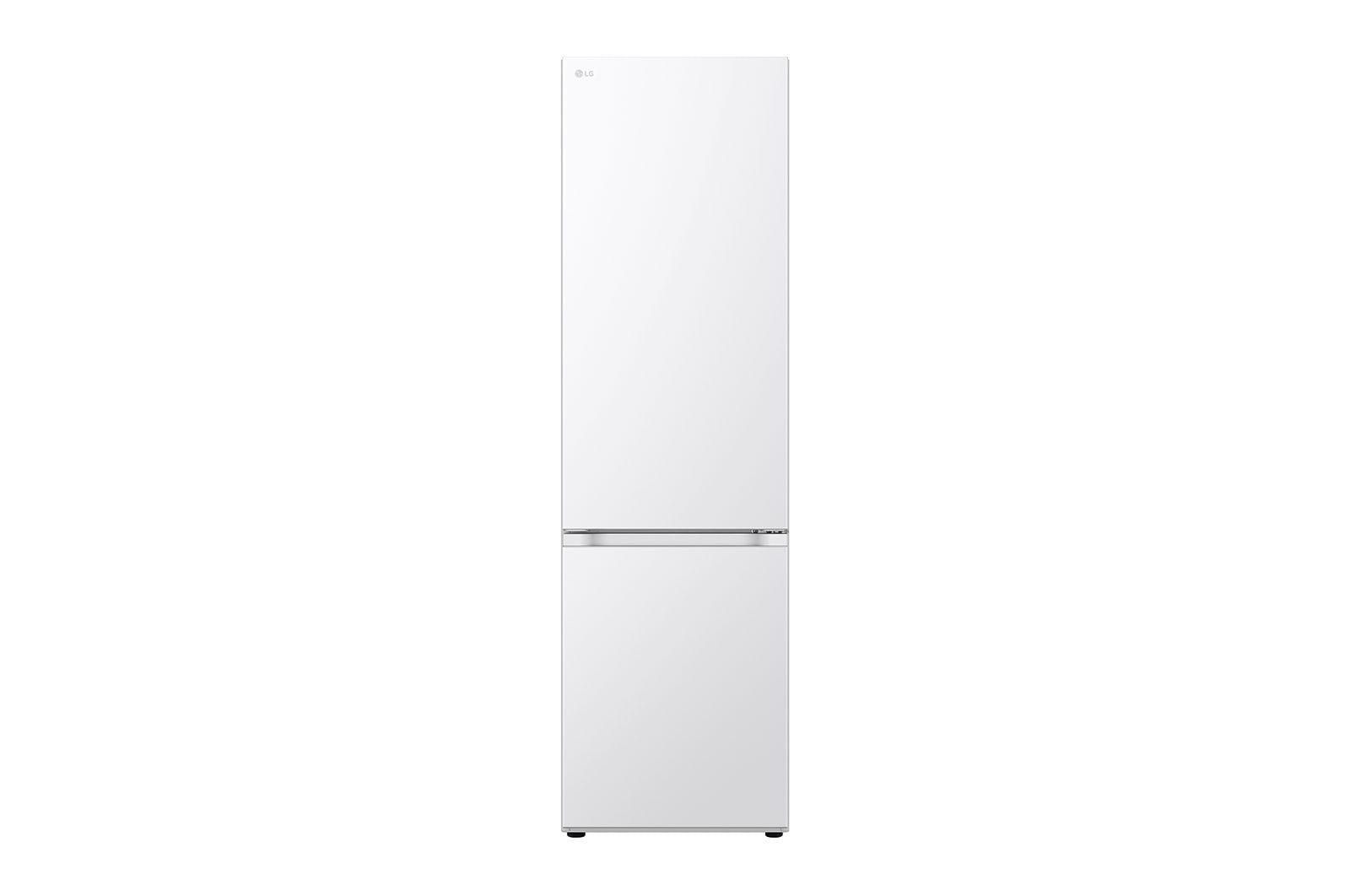 Vrijstaande LG GBV3200DSW koel-vriescombinatie in wit design, gesloten deur