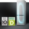 LG GBV3200DSW met Smart Inverter Compressor en energieklasse D label.