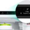 Bedieningspaneel met Express Cool-functie en temperatuurinstelling in de LG GBV3200DSW