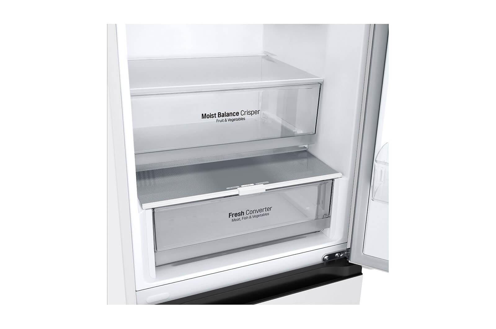 Groentenlade Moist Balance Crisper en Fresh Converter in LG GBV3200DSW