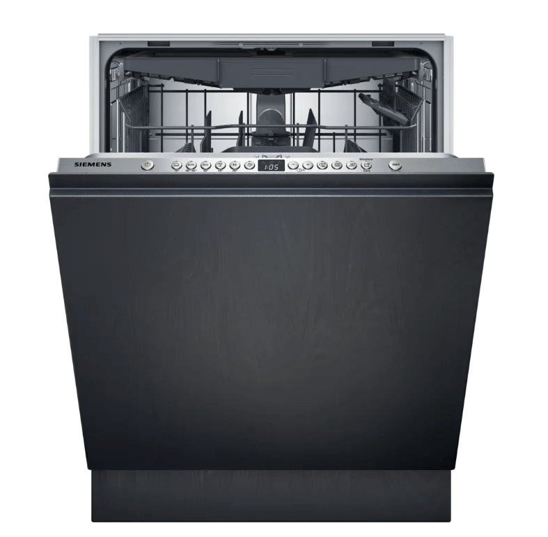 Vue de face du lave-vaisselle tout intégrable Siemens SN616X01EF
